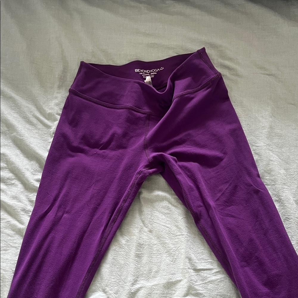Beyond Yoga Vibrant Purple Kids Leggings